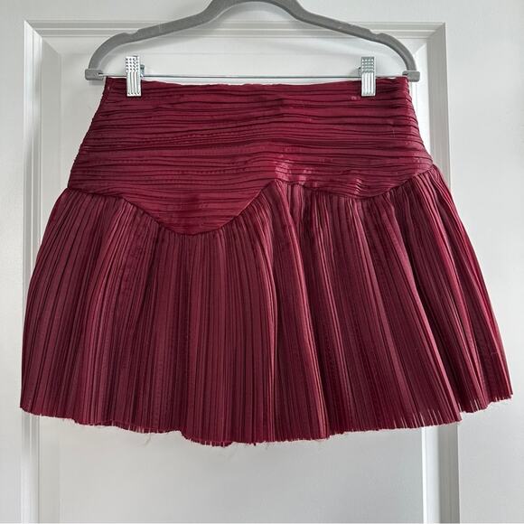 AJE Laurier Organza Micro Pleated Plissé Skirt - Picture 4 of 7